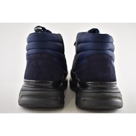 Chanel 19B Blue Quilted Platform CC Logo High Top Trainer Sneaker Boot 44 11 - Picture 11 of 12